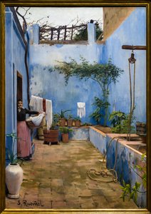 Le patio bleu - Ramon and Rusinol Santiago (1861 1932) Casas