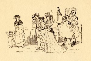 Les spectateurs regardent John Gilpin galoper, 1878, vers 1918 - Randolph Caldecott