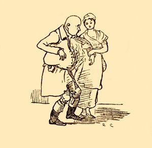 John Gilpin arrive, sans chapeau et sans perruque, 1878, vers 1918 - Randolph Caldecott