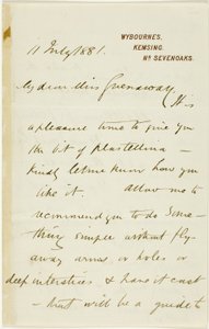 Lettre à Kate Greenaway - Randolph Caldecott