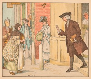 Personnes devant un prêteur sur gages - Randolph Caldecott
