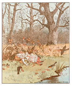 Scène de The Babes in the Wood, 1878 - Randolph Caldecott