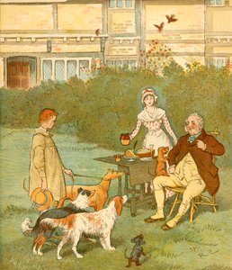 Le garçon fermier avec les chiens de son maître, c1881