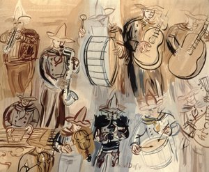Orchestre mexicain, par le studio Raymond Picaud, Aubusson