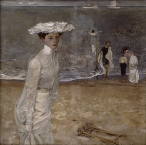 Sur la plage - Raoul Du Gardier