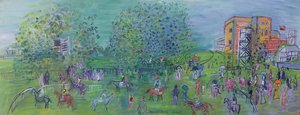 Ascot, vers 1930 (huile sur toile)