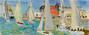 Bateaux au Havre - Raoul Dufy