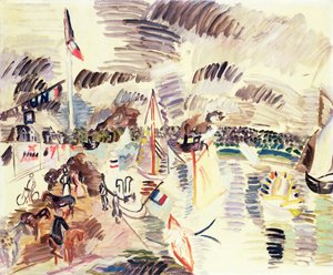 Caudebec, vers 1913 (gouache sur papier)