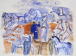Circus Horses; Chevaux au Cirque - Raoul Dufy