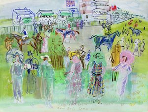 Les personnes élégantes à Epsom - Raoul Dufy