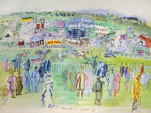 Epsom, hippodrome - Raoul Dufy
