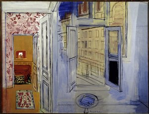 Atelier Impasse Guelma (huile sur toile) - Raoul Dufy