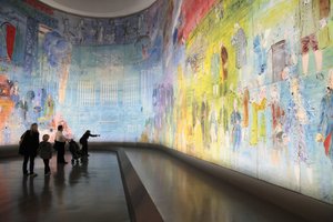 La Fee Electricite, dans la salle Dufy du Musée d Art Moderne de la Ville de Paris, Avenue du Président Wilson, Paris 75016. Architecture de Jean-Claude Dondel, André Aubert, Paul Viard et Marcel Dastugue - Raoul Dufy