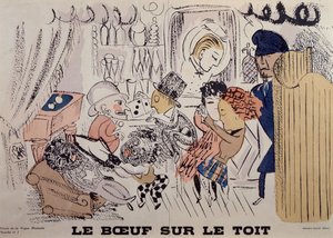Le Bœuf sur le Toit, illustration du premier numéro de "La Vogue Musicale".