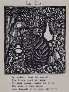 Le chat - in “Le Bestiaire ou cortege d