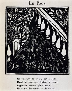 Le peacock - in “Le Bestiaire ou cortege d
