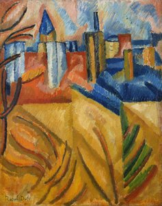 Les Toits Vus De La Rue Seguier - Raoul Dufy