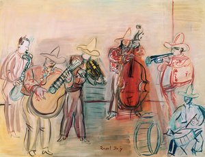 Mexican Jazz (aquarelle et gouache sur papier) - Raoul Dufy