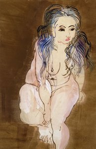 Nude Woman Seated ; Femme Nue Assise - Raoul Dufy