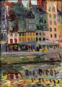 Maisons anciennes sur le port du Havre - Raoul Dufy