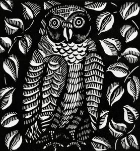 Chouette, pour le poème Le hibou, extrait de Le Bestiaire ou Cortege d