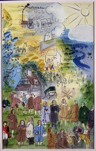 Peinture "La Fee Electricite" de Raoul Dufy (1877 - 1953) - Raoul Dufy