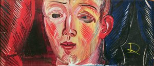 Portrait (huile sur toile) - Raoul Dufy
