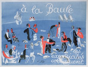 Affiche publicitaire de la station balnéaire de La Baule - Raoul Dufy