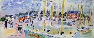 Sunday Deauville; Dimanche a Deauville - Raoul Dufy
