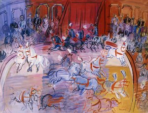 Le chapiteau, vers 1935 (huile sur toile) - Raoul Dufy