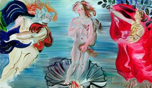 La naissance de Vénus, vers 1940 (huile sur panneau)