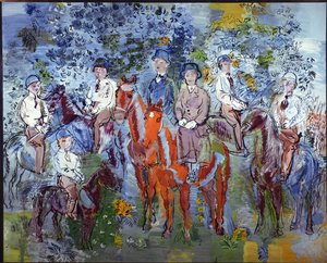 Les cavaliers dans les bois, ou la famille Kessler à cheval - Raoul Dufy