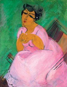 La Dame en Rose ; The Lady in Pink - Raoul Dufy