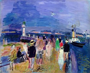 The Pier at Honfleur - Raoul Dufy