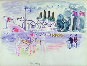 The Regatta at Henley (aquarelle sur papier)