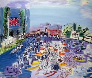La régate à Henley, vers 1930 - Raoul Dufy