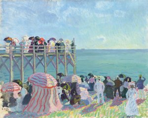 La plage et la jetée de Trouville - Raoul Dufy