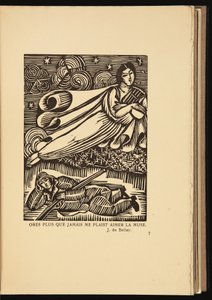 Gravure sur bois des Élégies martiales de Roger Allard (1885-1961) - Raoul Dufy