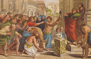 Le Sacrifice à Lystre - Raphael (1483 1520) (after)