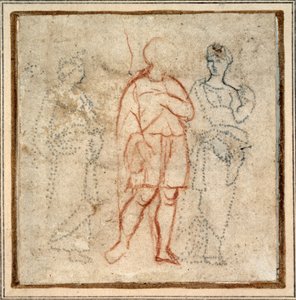 Énée escorté par Didon, étude pour la scène de bordure (3e compartiment à gauche) du 