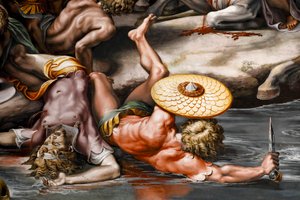 Bataille du pont Milvius (détail)