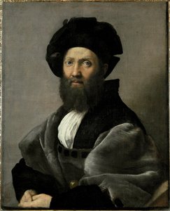 Le comte Baldassare Castiglione, auteur de "Il Cortegiano" ... - Raphael (1483-1520)