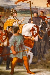Rencontre entre Saint Léon le Grand et Attila - Raphael