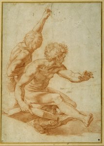 Études de nus pour Saint André et un autre apôtre dans 