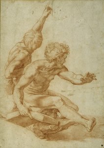 Études de nus pour Saint André et un autre apôtre dans 