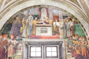 Le serment de Léon III, salle du feu dans le borgo