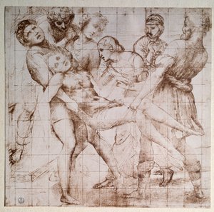 Étude pour la déposition du retable Baglioni - Raphael