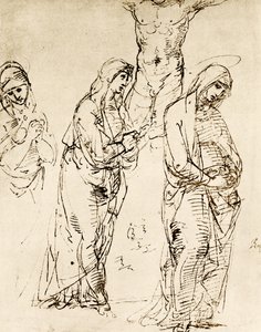 Dessins à la Mère de Dieu sous la croix