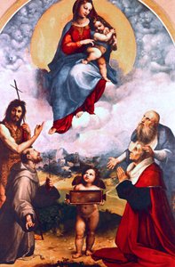 Madonna di Foligno, vers 1511-1512