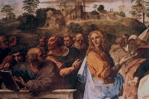 La Dispute sur le Saint-Sacrement (détail), 1508-1509 - Raffaello Sanzio Raphael